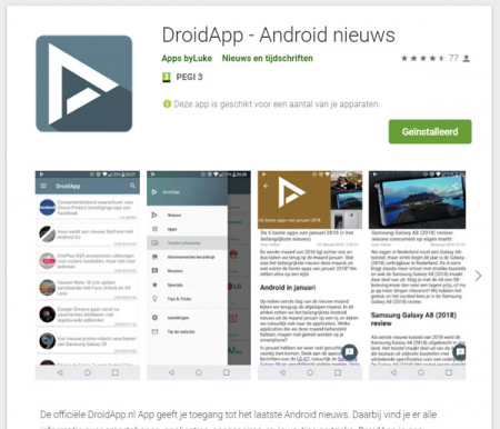 Google Play Store webversie