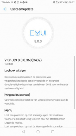 Huawei p10 Android 8.0 Oreo 2