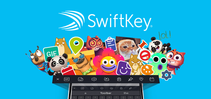 SwiftKey toolbar header