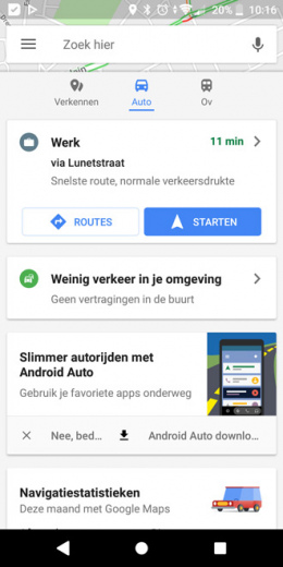 Google Maps Android Auto