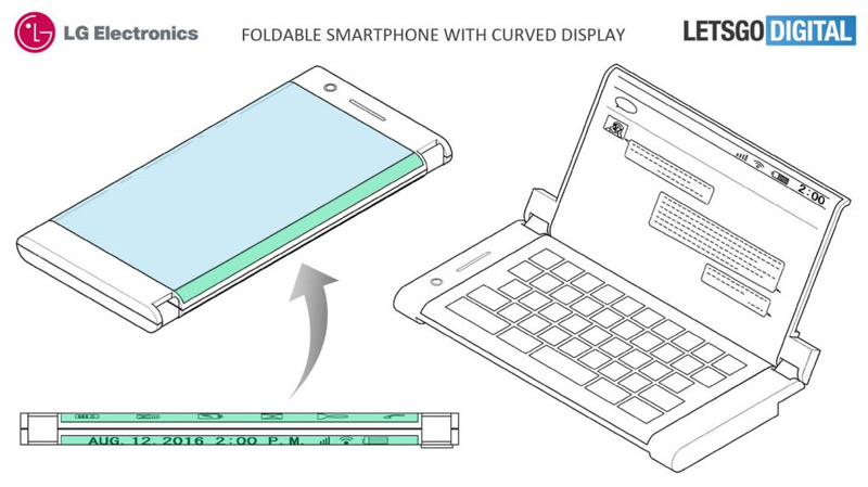 LG patent opvouwbare smartphone
