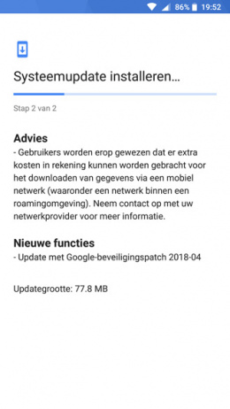 Nokia 8 beveiligingsupdate april 2018
