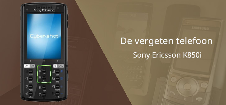 Sony Ericsson K850i vergeten header