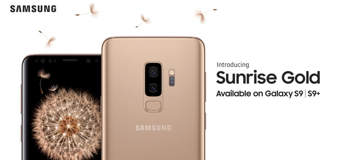 Galaxy S9 Sunrise Gold