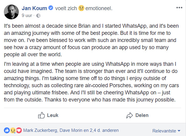 Jan Koum WhatsApp