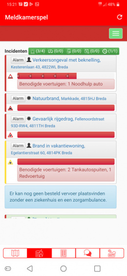 Meldkamerspel app