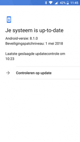 Nokia 6 beveiligingsupdate mei 2018