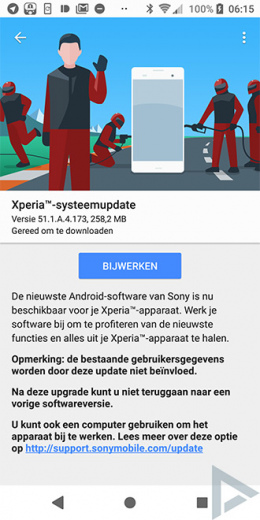 Sony Xperia Beveiligingsupdate mei 2018