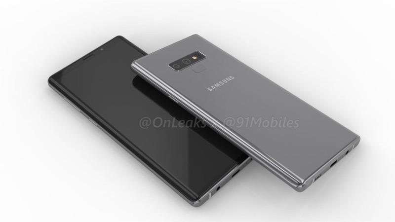 Samsung Galaxy note 9 render