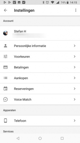 Google Assistant app
