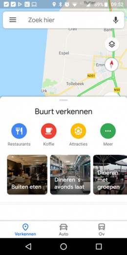 Google Maps verkennen