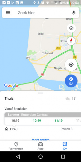 Google Maps design OV