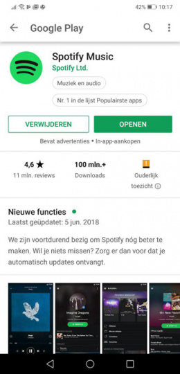 Google Play Store nieuwe interface