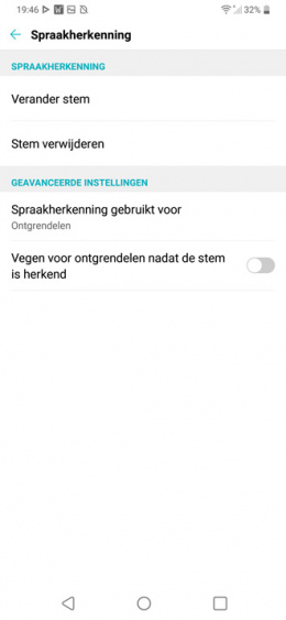 LG G7 spraakherkenning