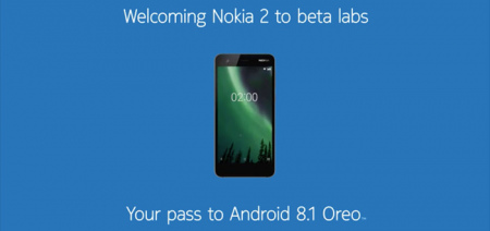 Nokia 2 Android 8.1 Oreo beta