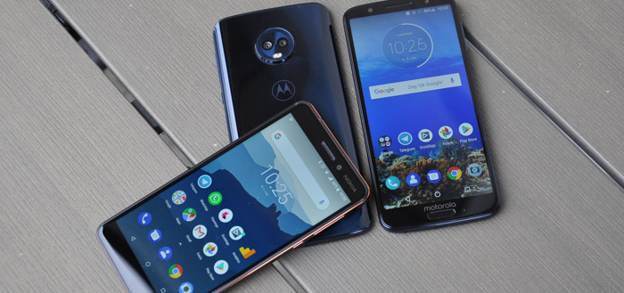 Nokia 6.1 Moto G6 (Plus) vergelijking