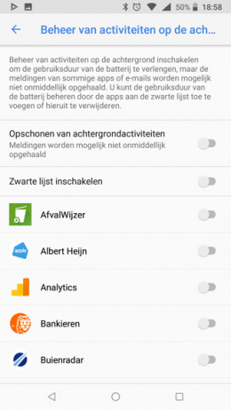 Nokia zwarte lijst accu