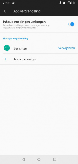 OnePlus 6 app vergrendeling