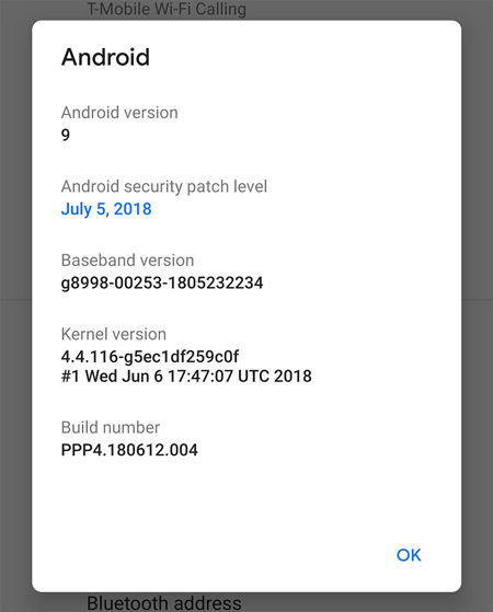 Android P Beta 3