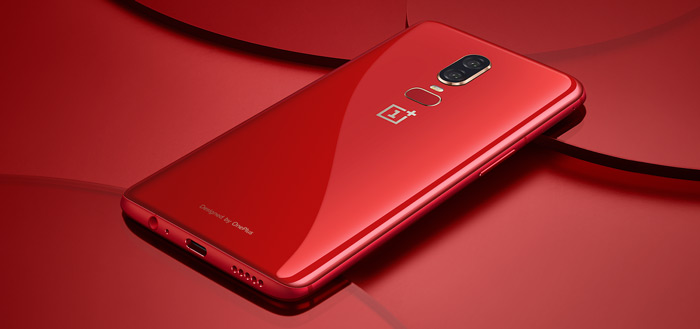 OnePlus 6 rood