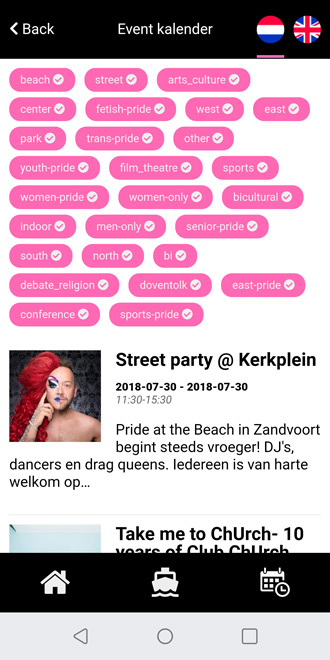 Pride Amsterdam app