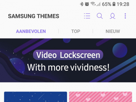 Samsung Themes Video lockscreen