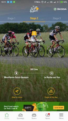 Tour de france app