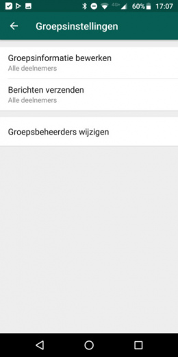 WhatsApp groepen beheerder versturen