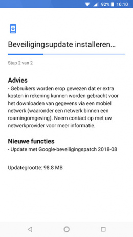 Nokia 6.1 beveiligingsupdate augustus 2018