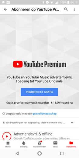 YouTube Premium Nederland