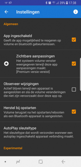 Bluetooth Volume Control