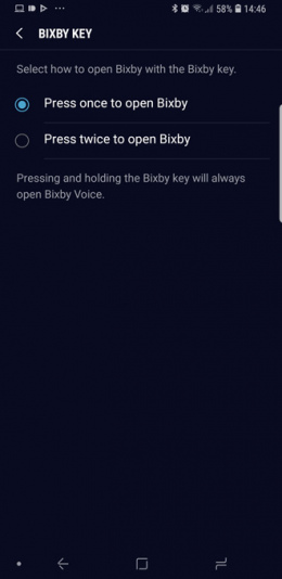 Galaxy Note 9 Bixby knop