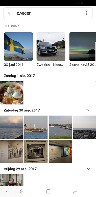 Google fotos naar galerij