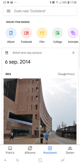 Google Foto's 4.0 assistent