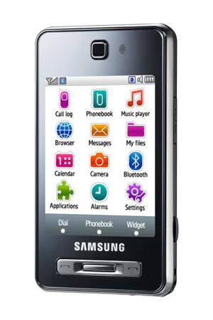 Samsung F480 TouchWiz interface