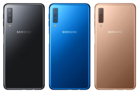 Samsung Galaxy A7 2018 achter