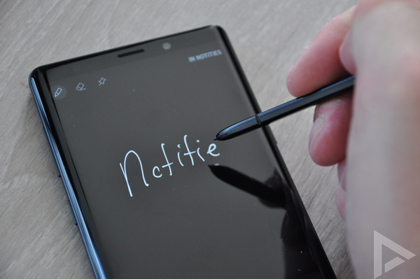 Samsung Galaxy Note 9 notitie