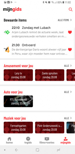 TVGids.nl app MijnGids