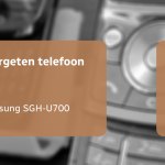 De vergeten telefoon: Samsung U700