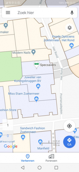 Google Maps reclame