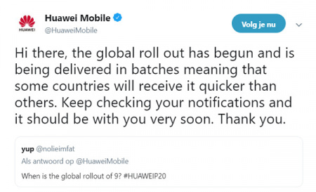 Huawei P20 Android 9 Pie
