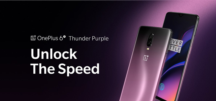 OnePlus komt met bijzondere kleur OnePlus 6T; ‘Thunder Purple’