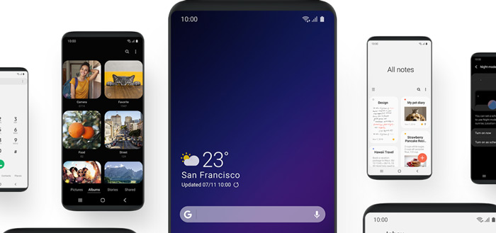 Meer foto’s van nieuwe Samsung One UI interface; ‘niet naar Galaxy S8 en Note 8’