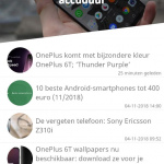 DroidApp app 3.0 startscherm