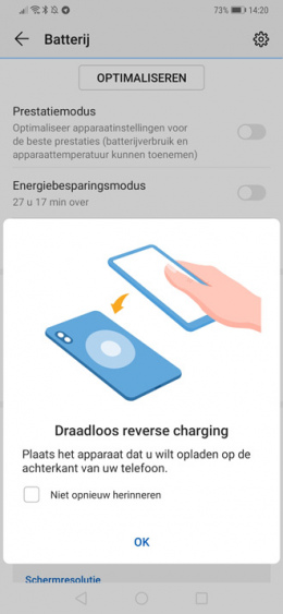 Huawei Mate 20 Pro reverse charging