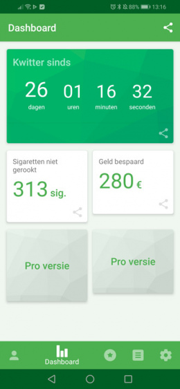 Kwit stoppen roken app