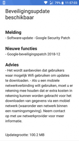 Nokia 6 beveiligingsupdate december 2018