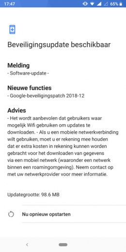 Nokia 7 Plus beveiligingsupdate december 2018