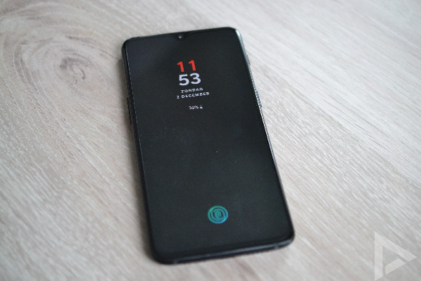 OnePlus 6T vergrendelscherm