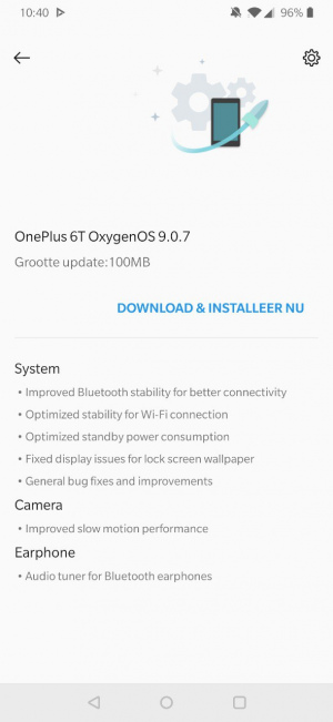 OxygenOS 9.0.7
